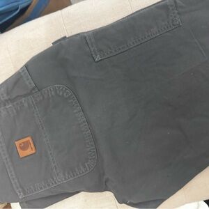 Carhartt Dark Gray Cargo Pants loose original fit NWOT
